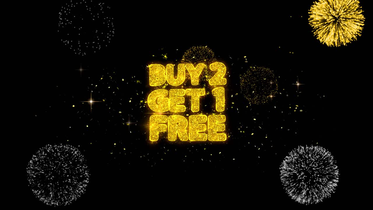 Buy 2 Get 1 Free Fireworks Sale Promotion