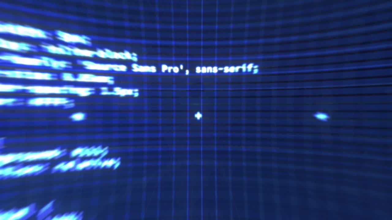 Animation of computing data processing over world map