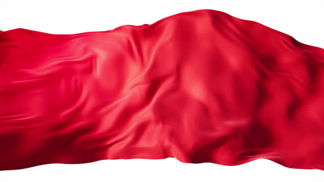 el fondo de tela roja que fluye, renderización en 3d.