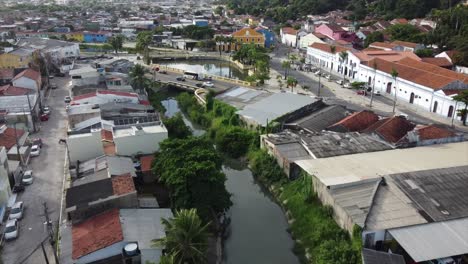 historical brazilian town olinda beautiful portuguese architecture by the atlantic ocean passing over canals and colorful buildings