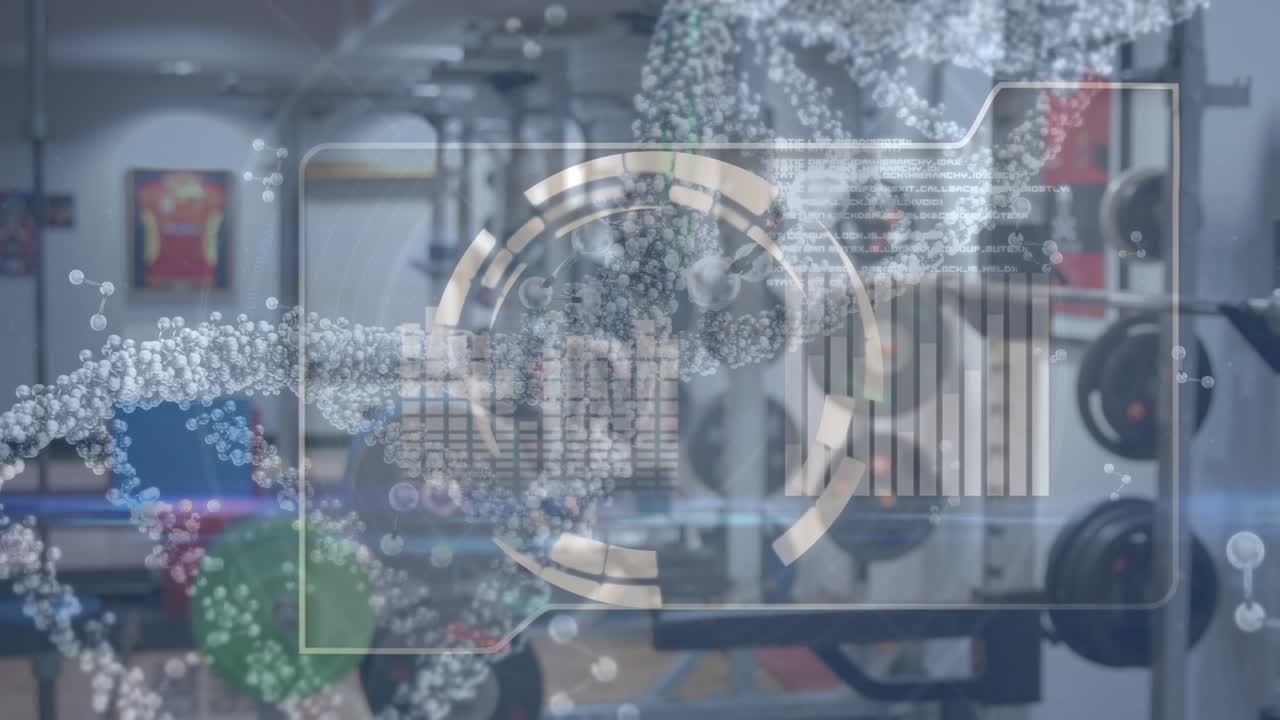 Animation of medical data processing over gym