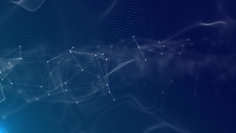 polygon digital network blue abstract plexus science connections wire system geometry blockchain