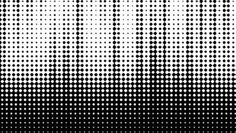 monochromatic black dots in rows pattern