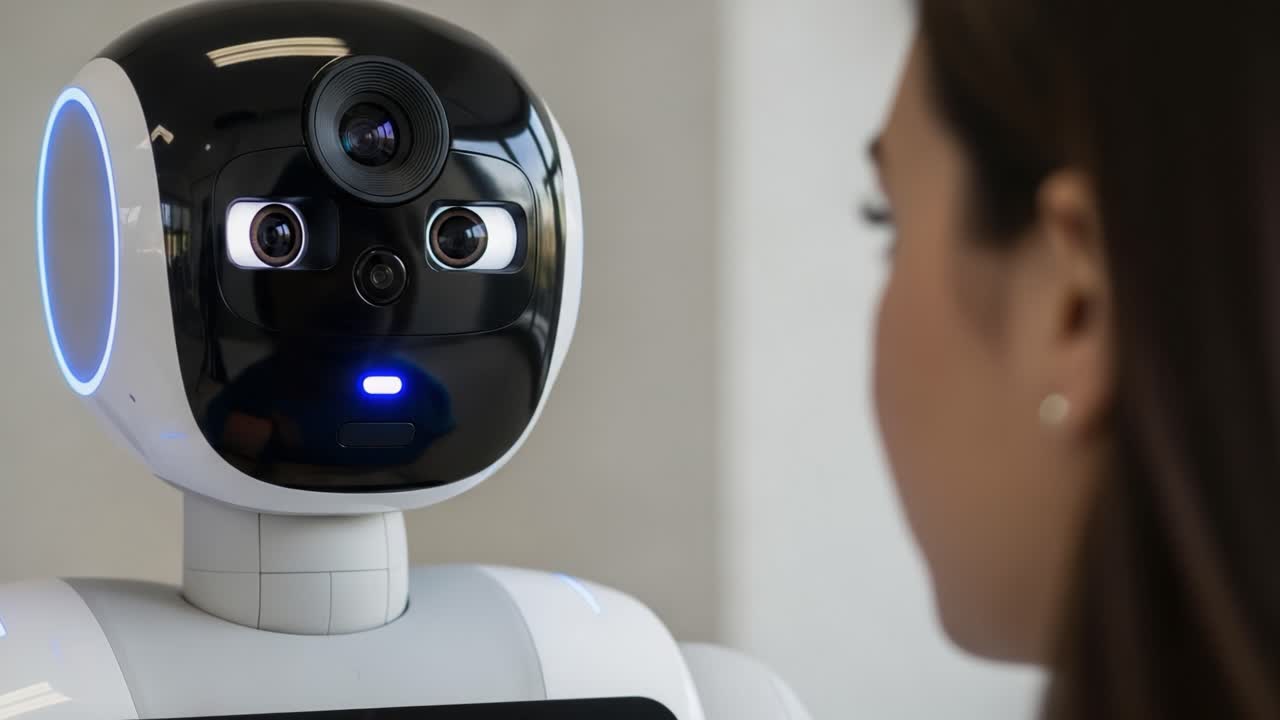 A Conversational Encounter Between a Human and an Advanced Humanoid Robot Highlighting Emotional Interaction and Technological Innovation in Artificial Intelligence