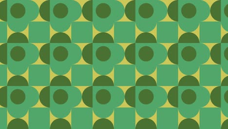 mosaico geométrico multicolor con azulejos animados. formas abstractas en un patrón dinámico mínimo. fondo gráfico de movimiento en un diseño plano