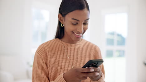 Woman,-social-media-and-typing-on-smartphone