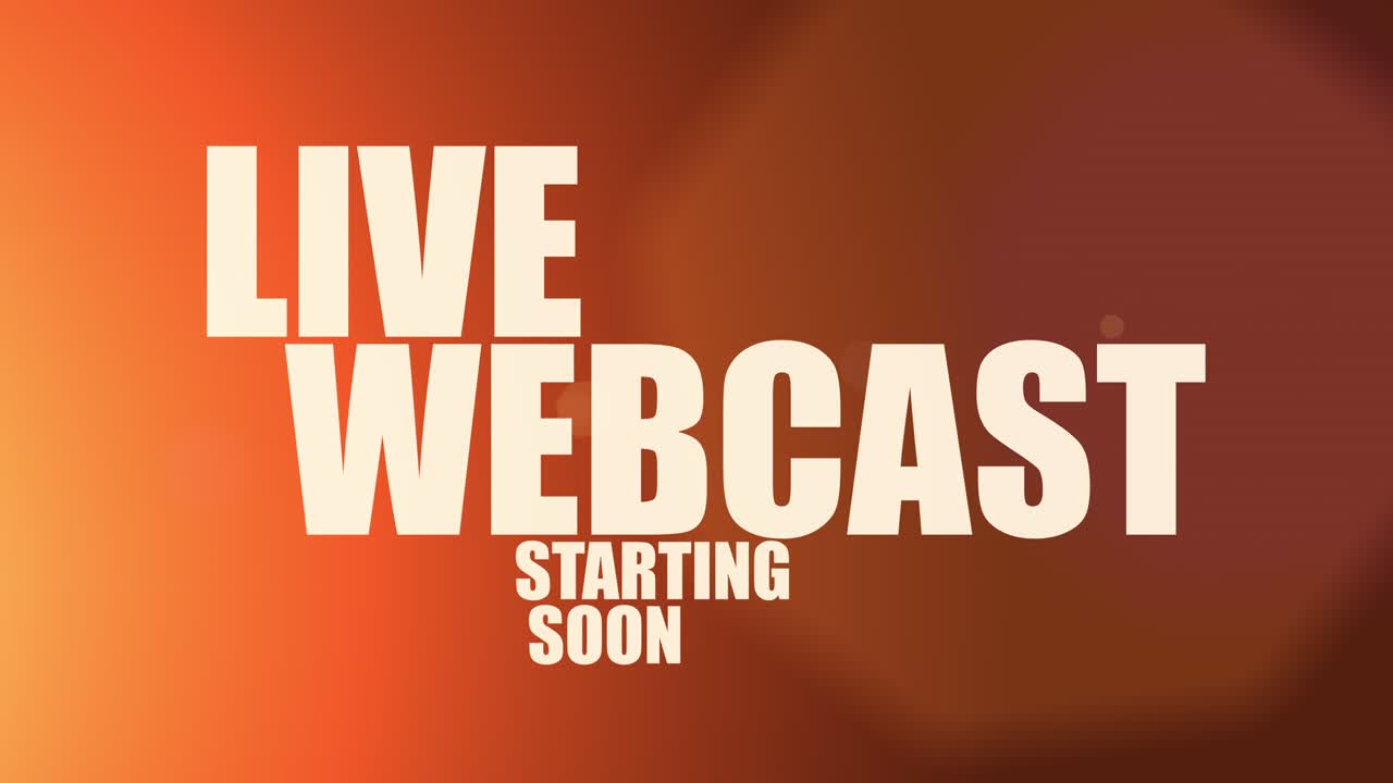 la transmisión en vivo comenzará pronto con el efecto de glitch.