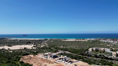 Video-De-Dron-De-4k-De-La-Hermosa-Ciudad-De-Cesarea--Israel