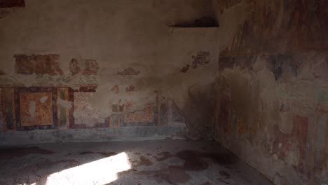 pompeii, italy room pan left to right with shadow