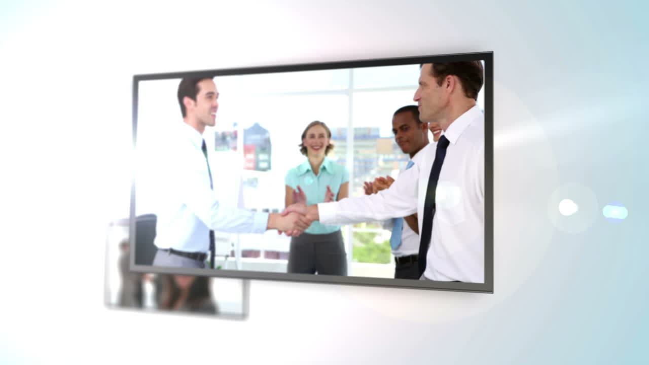 animación de negocios que muestra la presentación