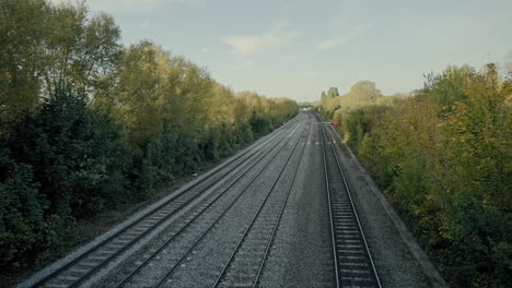 train-tracks-surrounded-by-trees-in-England