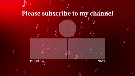 musical note particle gradation end card ending screen motion graphics