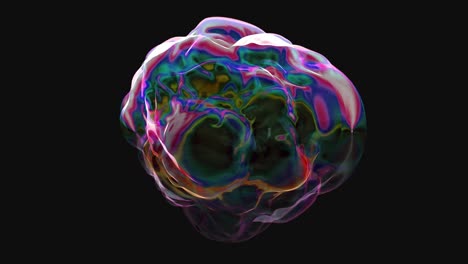 3D-Bubble,-Colorful,-Morphing,-Oil,-VJ-Loop,-Bubbling,-Render