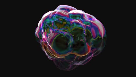 burbuja 3d, colorido, morphing, aceite, bucle vj, burbujeo, hacer