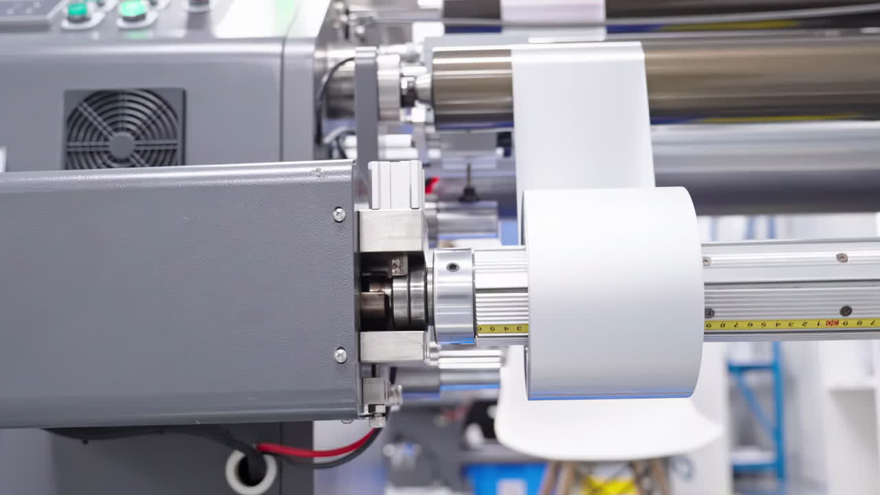 Modern industrial printing press in operation, Industry Large wide Format Book digital inkjet Printing Machine High Resolution Images Photo Book Production