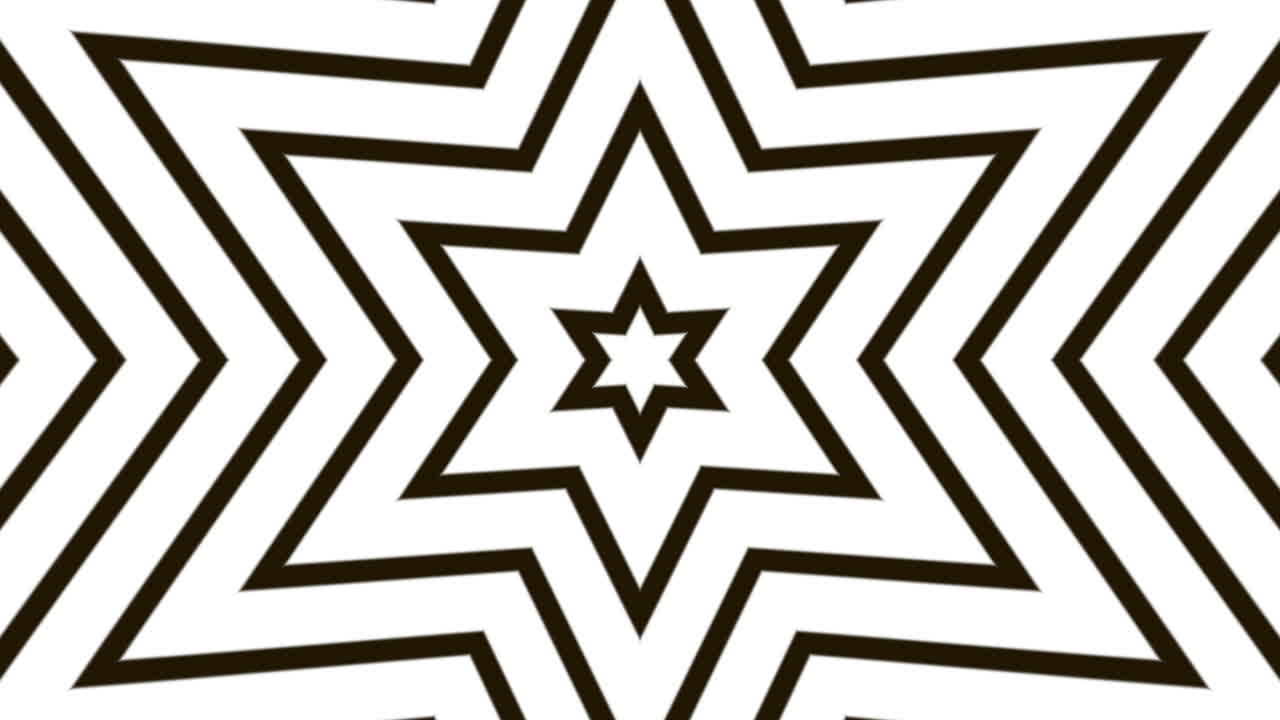 Black and white symmetrical star pattern