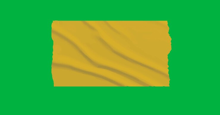 Ao aparecer, banner dourado ondulando em fundo transparente, então deslizando para a esquerda para revelar conteúdo.