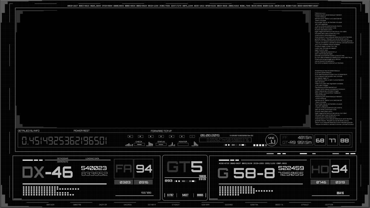 놀라운 흑백 cg 애니메이션