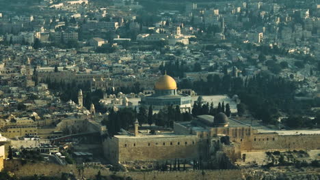 Die-Heilige-Stadt-Jerusalem-Tempelberg,-Felsendom-Israel-Jerusalem