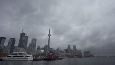 Horizonte-Del-Centro-De-Toronto-En-Ontario,-Canadá