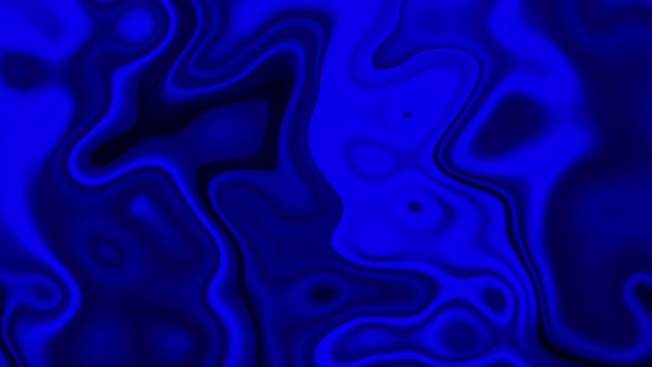 Fondo abstracto 3D ondulado de líquido azul. Fondo de movimiento ondulado de líquido