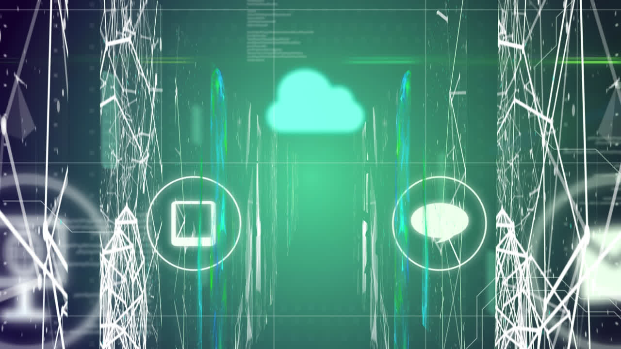 Animation of digital icons and data processing