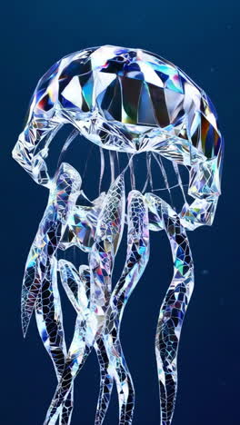 abstract crystal jellyfish