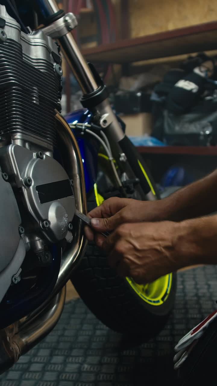 reparación de motocicletas en curso