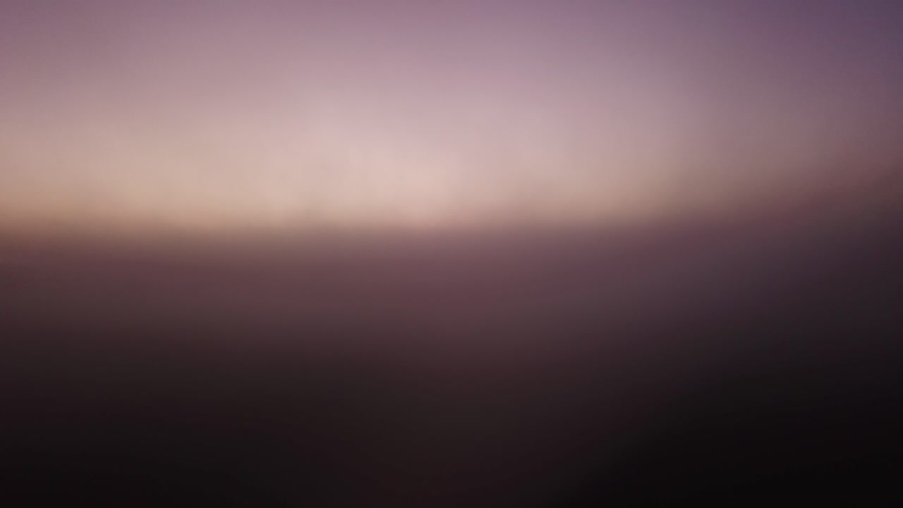 frente a un árbol muerto, levántese lentamente hacia la espesa niebla sobre las nubes para ver un amanecer inquietante