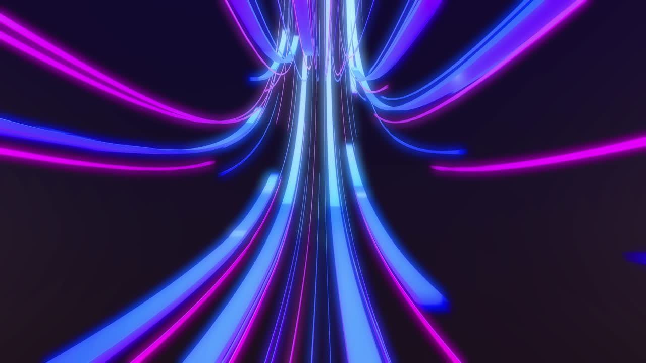 tecnología futurista 4k fondo abstracto con rosa, azul, líneas vívidas para red, big data, centro de datos, servidor, vj, internet, velocidad. espectro colores vibrantes, espectáculo de láser 3d