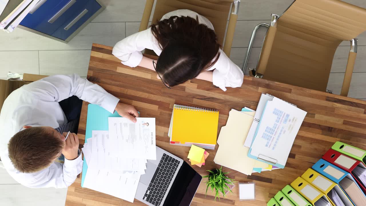 Job Interview and Office Scene