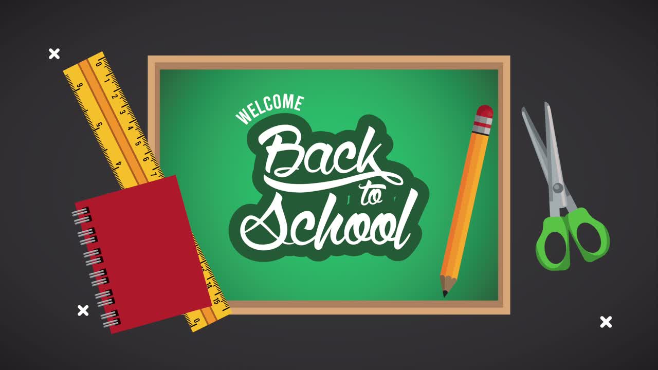 학교로 돌아가는 시간은 재료와 함께 칠판에 글자를 쓰는 것입니다.