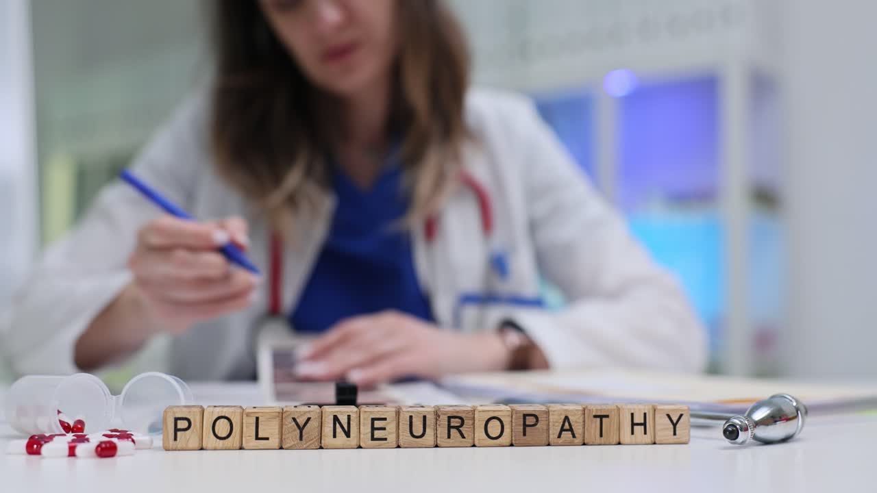 Images of Polyneuropathy and Doctor Consultation