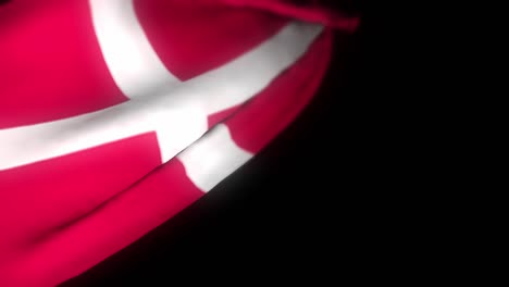 denmark flag , realistic 3d animation of waving flag. denmark flag waving in the wind. national flag of denmark. seamless loop animation. 4k high quality, 3d render