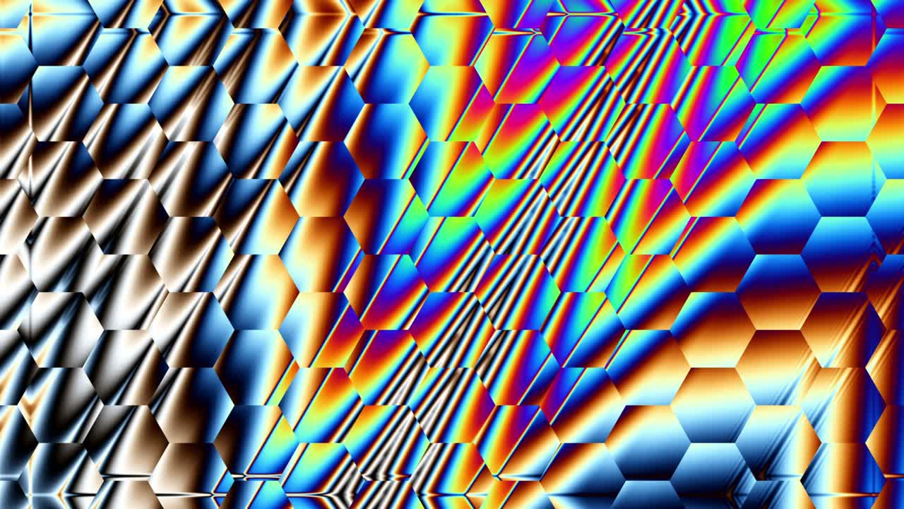 patrón hexagonal con fondo de colores