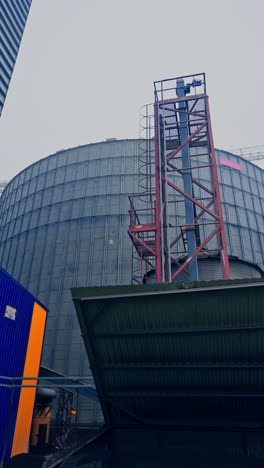 metal tanks of elevator