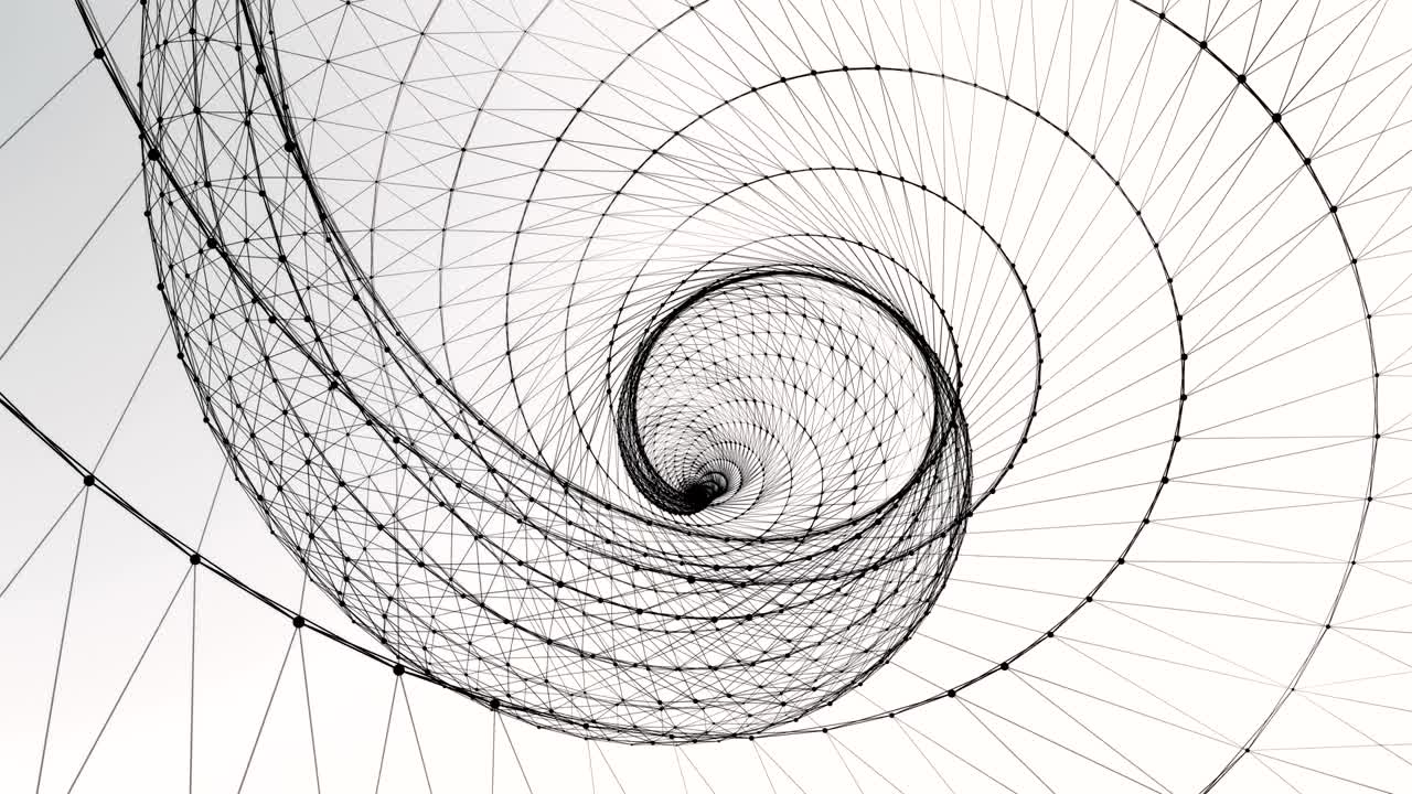 판타지 검은색과 색의 플렉서스의 배경