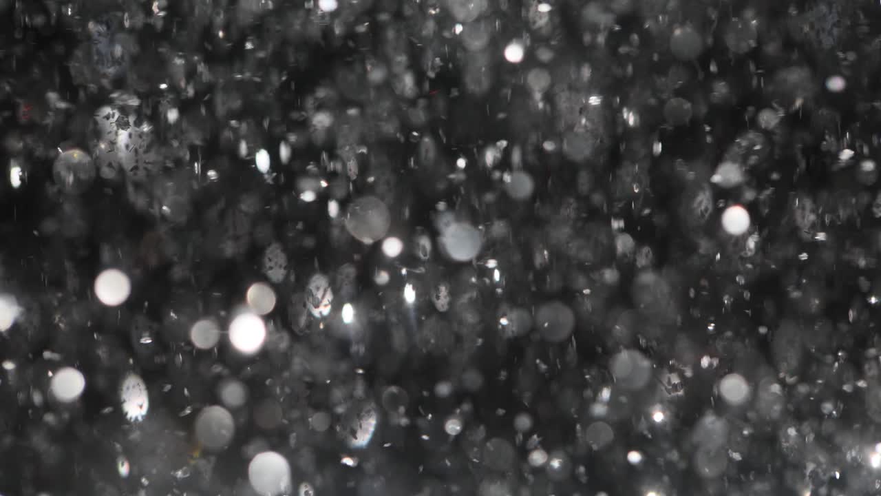 Abstract Dark Background with White Bokeh Particles