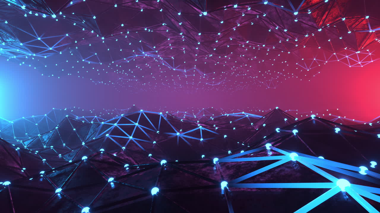 Abstract Network Connection Background