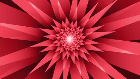 red animated background with sharp stripes from center looped animation