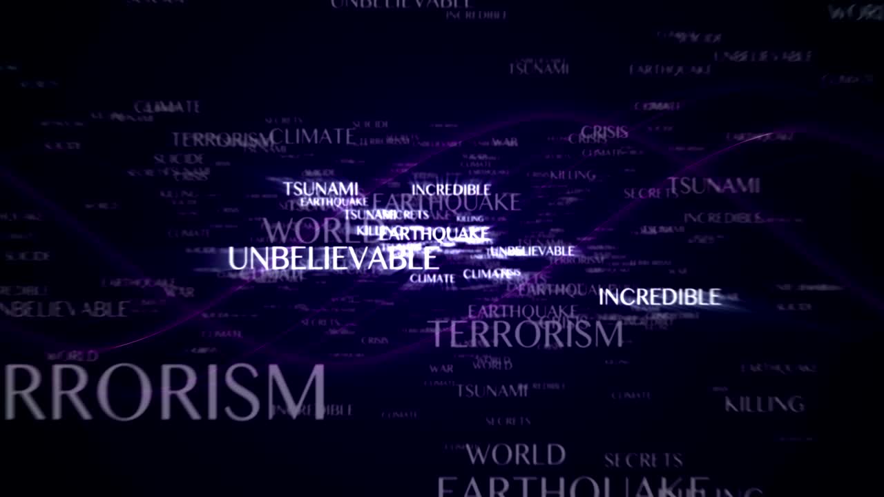 뉴스 텍스트 애니메이션 및 최종 녹색 화면 모니터, 렌더링, 배경, 루프