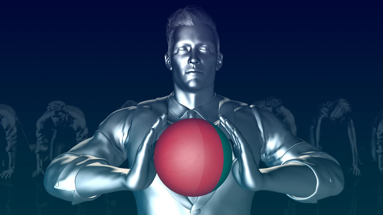 멕시코의 발을 들고 있는 남자가 글로벌 스피어입니다.