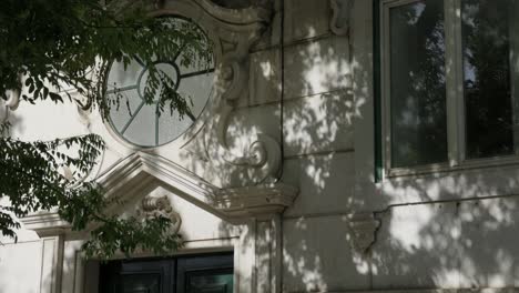 Árbol-De-La-Ciudad-De-Lisboa-Y-Sombras-Con-Una-Hermosa-Pared-De-Casa-De-Colores