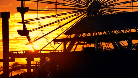 sunset at pacific park