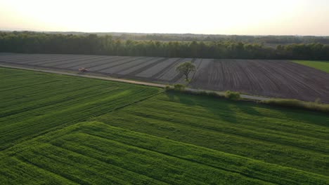 Flying-with-a-drone-around-the-village