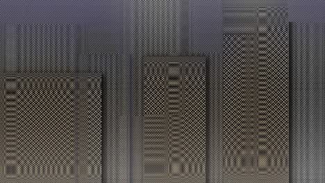 animación sin costuras abstracta del horizonte con rascacielos