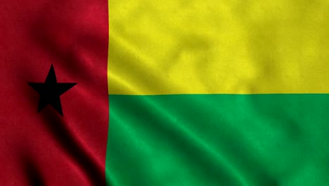 4k seamless loopable flag of guinea-bisseau