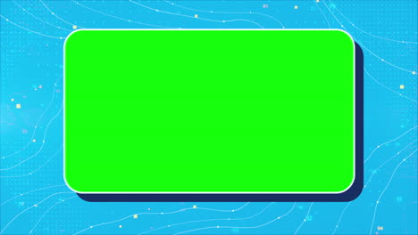 modern digital hud green screen placeholder with hi tech elements 2d lines connection network colorful light blue stylized bright background for video editing film commercial youtube stock footage