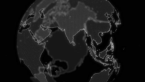 sri lanka country alpha for editing data analysis technology globe rotating, cinematic video showcases a digital globe rotating, zooming in on sri lanka country alpha for editing template