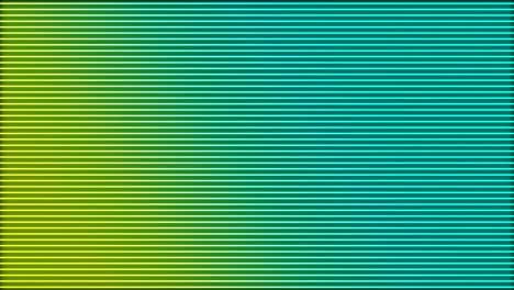 animation of glowing horizontal neon green to blue lines on black background